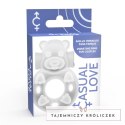 Casual Love Ring 26 Transparentny - Elastyczny Pierścień Intymny TPR CASUAL LOVE
