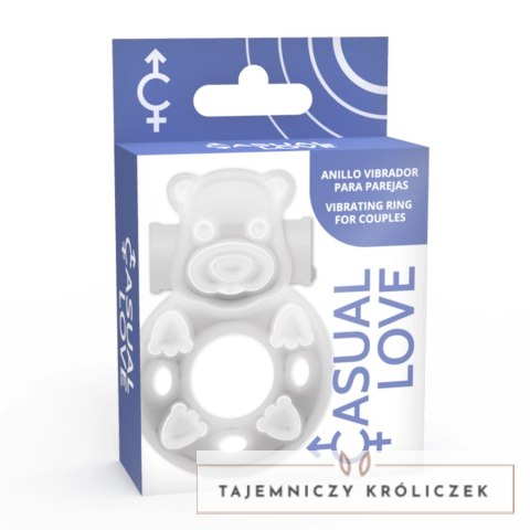 Casual Love Ring 26 Transparentny - Elastyczny Pierścień Intymny TPR CASUAL LOVE