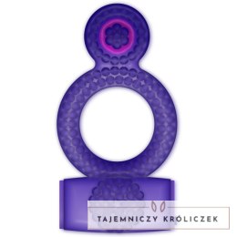 Casual Love fioletowy pierścień wibrujący podwojny elastyczny TPR CASUAL LOVE