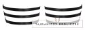 Cottelli Accessoires Pas do Pończoch 3 Paseczki Czarny S/M Regulowany Cottelli