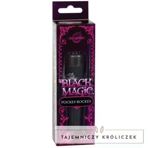 Doc Johnson Black Magic Pocket Rocket masażer wodoodporny czarny Doc Johnson