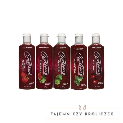 Doc Johnson GoodHead Gel Zestaw 5 smakow żelow do masażu ustnego 5x30ml Doc Johnson