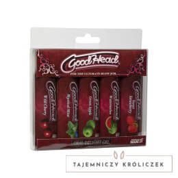 Doc Johnson GoodHead Gel Zestaw 5 smakow żelow do masażu ustnego 5x30ml Doc Johnson