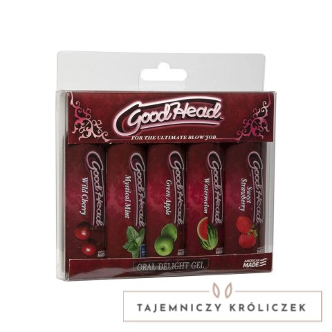 Doc Johnson GoodHead Gel Zestaw 5 smakow żelow do masażu ustnego 5x30ml Doc Johnson