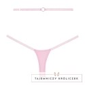 Dreamgirl Cherished Allure stringi z koronki i siateczki, regulowane paski Allure