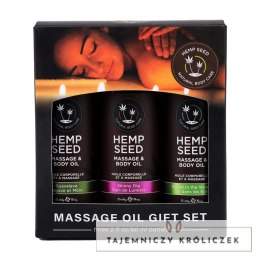 Earthly Body Zestaw 3 olejkow do masażu Hemp Mini Mix 3x30ml Earthly body