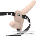 Fetish Submissive Harness Flesh Up - system uprzęży z podwojnym wibratorem, regulowany FETISH SUBMISSIVE