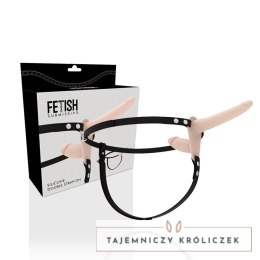 Fetish Submissive Uprząż z dwoma anatomicznymi elementami silikonowymi FETISH SUBMISSIVE