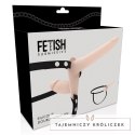 Fetish Submissive Uprząż z dwoma anatomicznymi elementami silikonowymi FETISH SUBMISSIVE