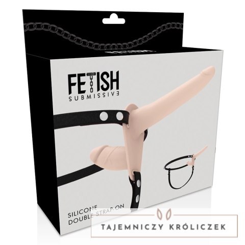 Fetish Submissive Uprząż z dwoma anatomicznymi elementami silikonowymi FETISH SUBMISSIVE