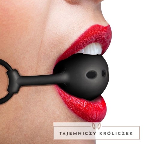 Fetish Submissive silikonowy knebel oddychający z regulacją 4,1 cm FETISH SUBMISSIVE