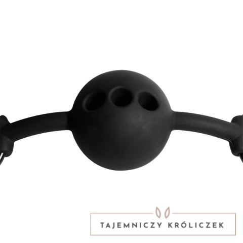 Fetish Submissive silikonowy knebel oddychający z regulacją 4,1 cm FETISH SUBMISSIVE