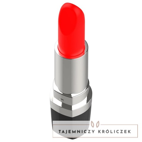 Intense Lippsy Black - Mini urządzenie wibracyjne w formie szminki IPX4 INTENSE