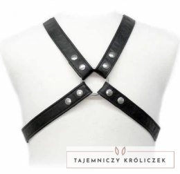 LEATHER BODY Uprząż męska krzyżowa skora naturalna S-XL czarna LEATHER BODY