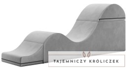 Liberator Aria Flip Chaise Grey - szezlong tapicerowany, regulowany, szary Liberator