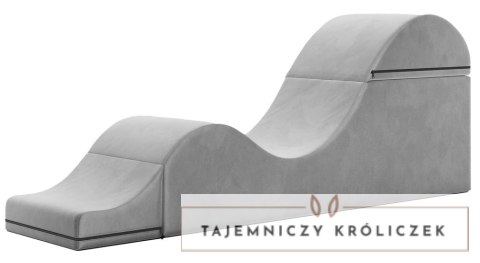 Liberator Aria Flip Chaise Grey - szezlong tapicerowany, regulowany, szary Liberator