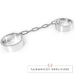 Metal Hard - stalowe kajdanki na kostki z kluczem imbusowym, 9,4 cm METAL HARD