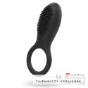 Mr Boss Tino - Pierścień silikonowy z wibracją, bezprzewodowy, czarny MR. BOSS