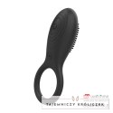 Mr Boss Tino - Pierścień silikonowy z wibracją, bezprzewodowy, czarny MR. BOSS