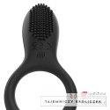 Mr Boss Tino - Pierścień silikonowy z wibracją, bezprzewodowy, czarny MR. BOSS