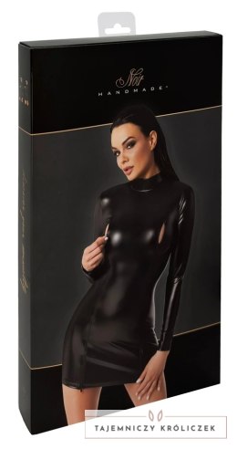 Noir Orgia Exclusive Mini Sukienka Czarna Długi Rękaw M Noir
