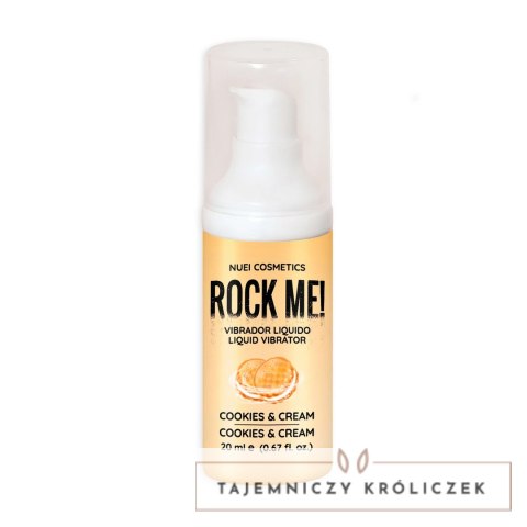 Nuei Rock Me! Żel stymulujący Cookies & Cream 20ml, efekt wibrujący Nuei