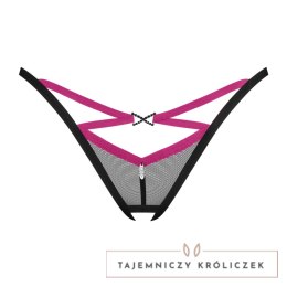 Obsessive Novenes stringi z ozdobnym wisiorkiem, model XL/2XL, czarne Obsessive