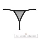 Obsessive Novenes stringi z ozdobnym wisiorkiem, model XL/2XL, czarne Obsessive