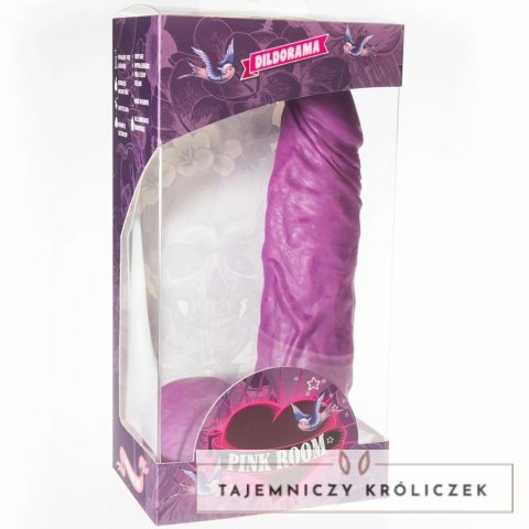 PINK ROOM Chems Model anatomiczny fioletowy 20 cm z przyssawką PINK ROOM
