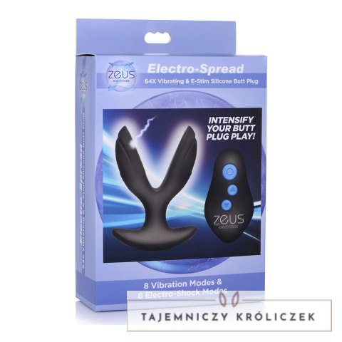 XR Brands Electro-Spread silikonowa wtyczka intymna z wibracjami i E-Stim XR Brands