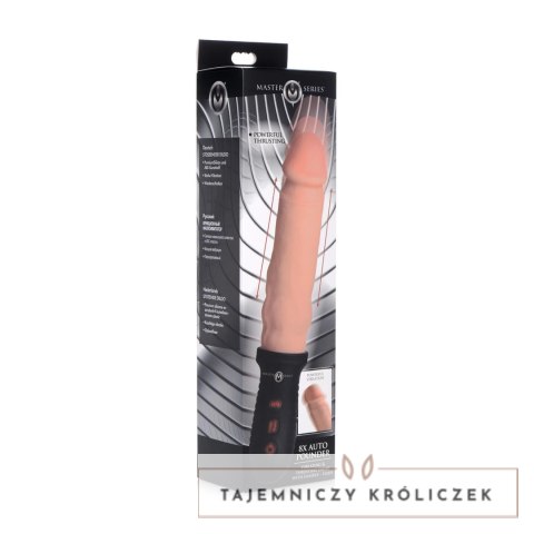 XR Brands Power Pounder czarny model z funkcją pchania i wibracji XR Brands