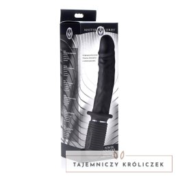 XR Brands Power Pounder czarny silikonowy model wibrująco-pchający XR Brands