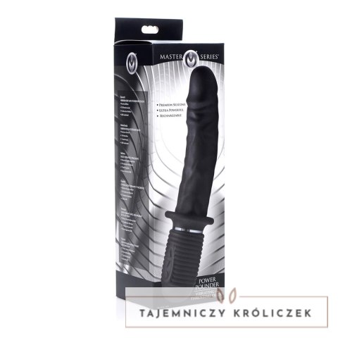 XR Brands Power Pounder czarny silikonowy model wibrująco-pchający XR Brands