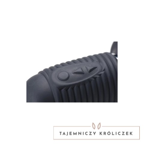 XR Brands Power Pounder czarny silikonowy model wibrująco-pchający XR Brands