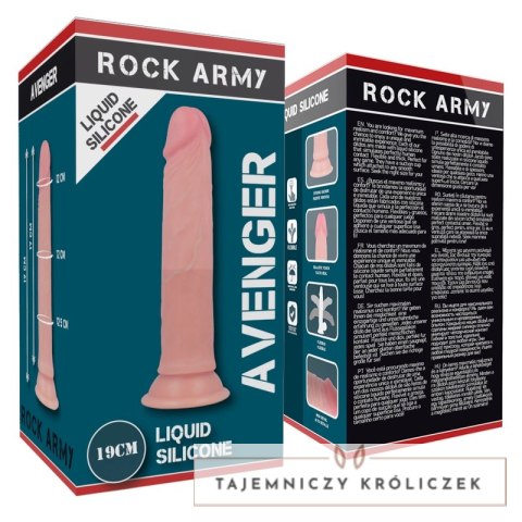 Rock Army Avenger Zestaw Uprząż + Model Anatomiczny 19 cm Silikonowy ROCK ARMY