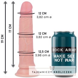 RockArmy Avenger model silikonowy, płynny silikon 19 cm, przyssawka ROCK ARMY