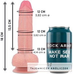 RockArmy Mustang Model Premium z płynnego silikonu 18 cm, podstawa z przyssawką ROCK ARMY