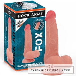 Rockarmy Liquid Silicone Fox 19 cm - model silikonowy z przyssawką ROCK ARMY
