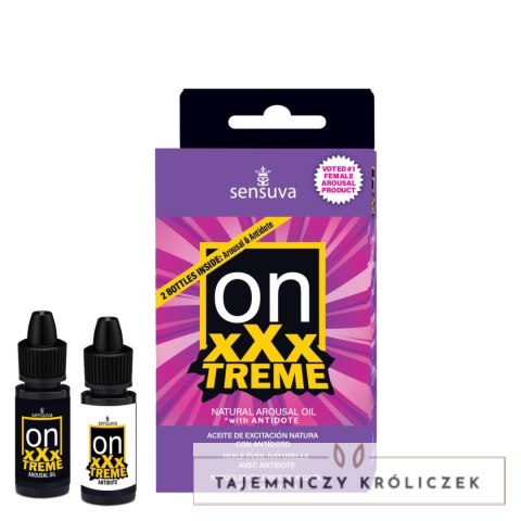 Sensuva ON xXxTreme Olejek Intensywny + Antidotum 5 ml Zestaw Sensuva