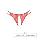 Allure Sweet Honey - koronkowe majtki z ozdobnym wycięciem, czarne Allure