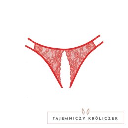 Allure Sweet Honey - koronkowe majtki z ozdobnym wycięciem, czarne Allure