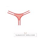 Allure Sweet Honey - koronkowe majtki z ozdobnym wycięciem, czarne Allure