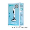 B-Vibe Stainless Steel Plug Prostatyczny z Bezpiecznym Uchwytom B-Vibe