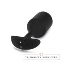 B-Vibe Vibrating Snug Plug 5 Black - anatomiczna wtyczka z funkcją wibracji B-Vibe
