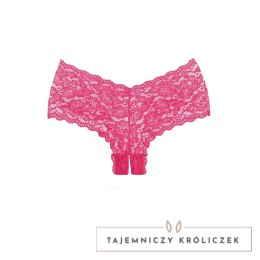Coquette Candy Apple Allure szorty koronkowe z otwartym krojem czerwone Allure