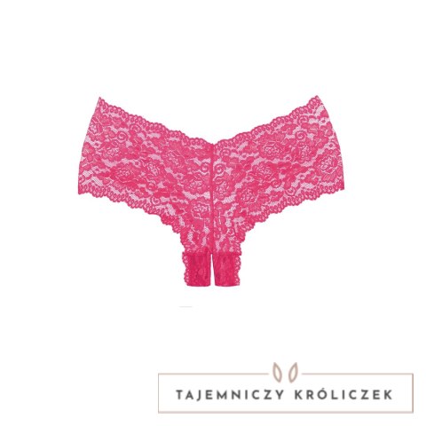 Coquette Candy Apple Allure szorty koronkowe z otwartym krojem czerwone Allure