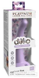 Dillio Platinum Curious Five 14,6 cm silikonowy zakrzywiony fioletowy Dillio Platinum