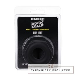Doc Johnson Rock Solid silikonowy pierścień kanciasty czarny Doc Johnson