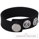 Doc Johnson Snap Collar silikonowy pierścień regulowany 3-stopniowy czarny Doc Johnson