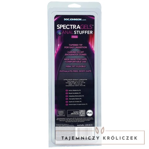 Doc Johnson Spectra Gels Korek anatomiczny z przyssawką 13 cm fioletowy Doc Johnson